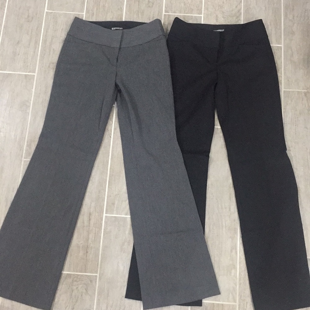Two pairs Express Editor dress pants